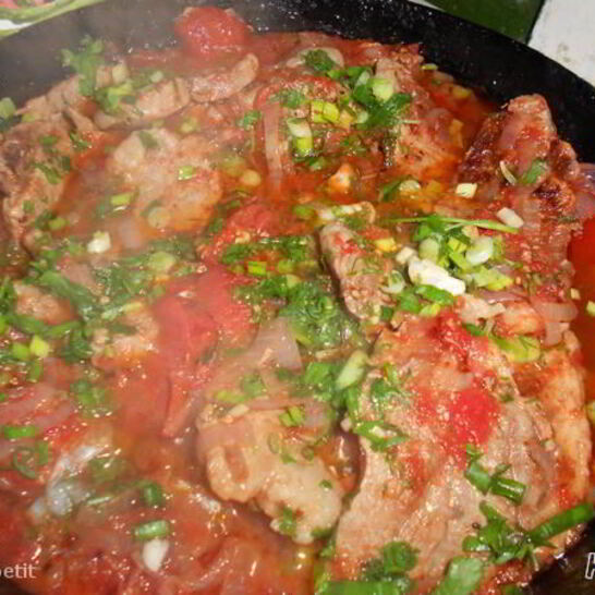 Рецепт свиных стейков в восточном стиле