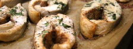 запеченные стейки горбуши. Шаг 8