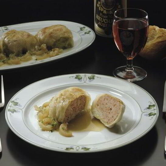 Рецепт мясных тефтелей с рисом под молочным соусом