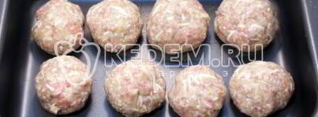 рождественский венок из тефтелей. Шаг 7