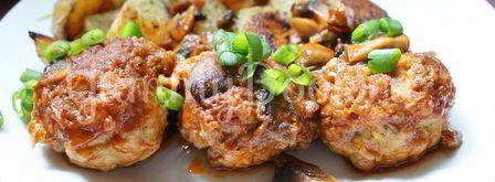 рыбные тефтели с грибным соусом. Шаг 9