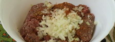 тефтели с кабачками в сковороде. Шаг 5