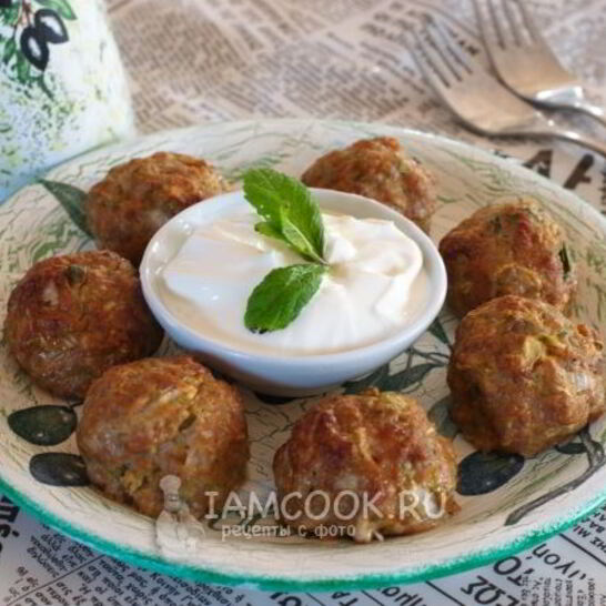 Рецепт тефтелей с кабачками