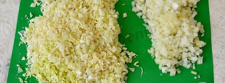 тефтели с капустой и рисом. Шаг 3