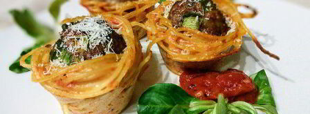 тефтели в гнездах из спагетти. Шаг 11