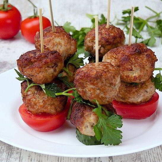 Рецепт тефтелек на шпажках