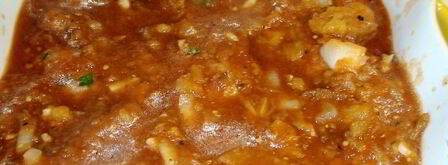 тефтельки, запеченные в баклажанном соусе. Шаг 6