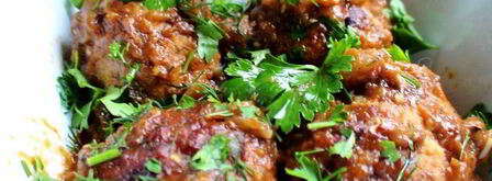 тефтельки, запеченные в баклажанном соусе. Шаг 7