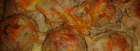 запеченные тефтельки в сметанном соусе. Шаг 8