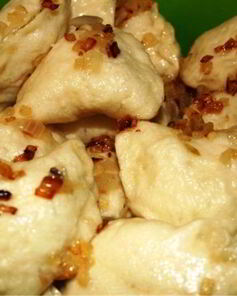 Дрожжевые вареники на пару