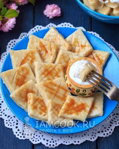 Ленивые вареники с бананом