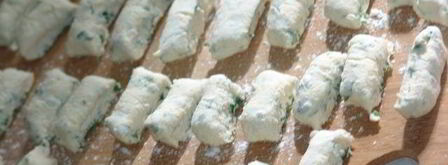 ленивые вареники с заправкой из грибов. Шаг 3