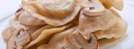 постные вареники с грибами. Шаг 6