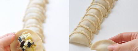 постные вареники с картофелем. Шаг 10