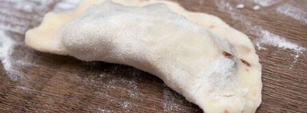 вареники с гречкой и грибами. Шаг 9