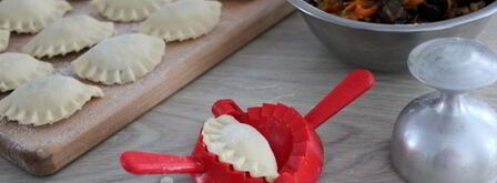 вареники с грибами и овощами. Шаг 9