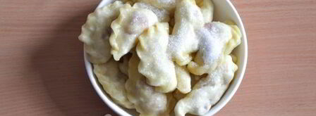 вареники с клубникой на кефире. Шаг 13