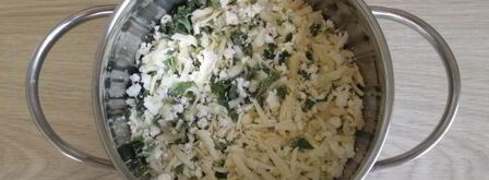 вареники с крапивой, творогом и сыром. Шаг 7