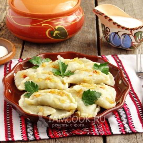 Рецепт вареников с лесными грибами