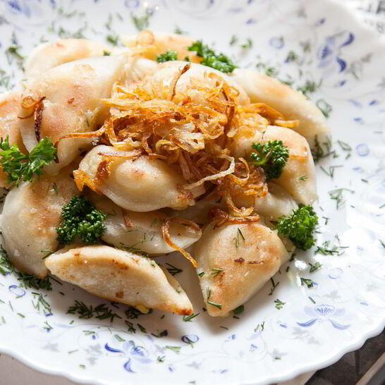 Рецепт жареных вареников с картошкой