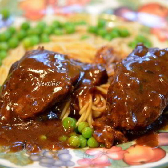 Рецепт жаркого из говядины с кофейным соусом