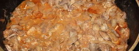 жаркое из куриных потрошков. Шаг 5