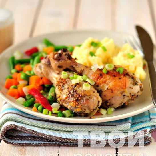 Рецепт жаркого из курицы с горчицей, лимоном и розмарином