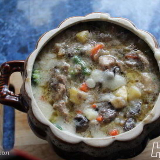 Рецепт жаркого под соусом бешамель