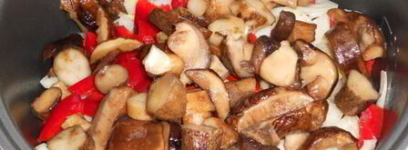 жаркое с грибами в мультиварке. Шаг 5