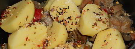 жаркое с грибами в мультиварке. Шаг 6