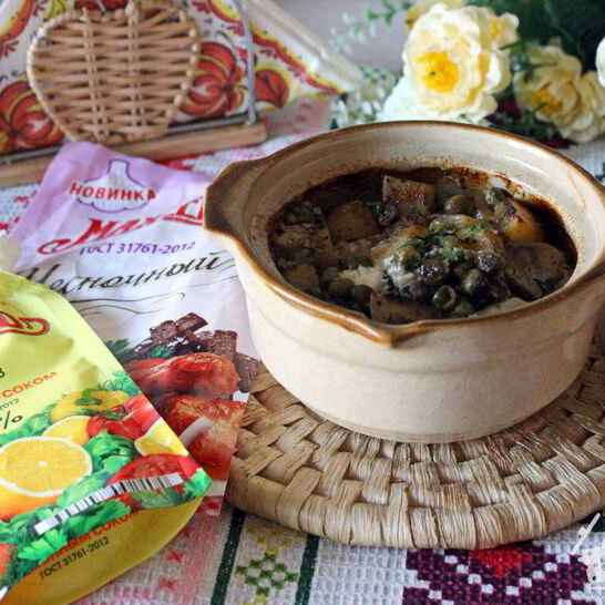 Рецепт жаркого в горшочках