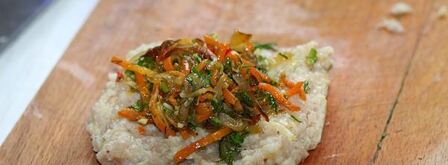 куриные зразы с морковью и луком. Шаг 13