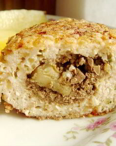 Куриные зразы с печенью и солеными груздями
