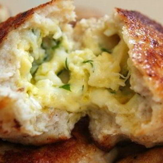 Рецепт куриных зраз с сырно-яичной начинкой