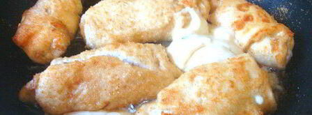 куриные зразы с сыром в сырном соусе. Шаг 4