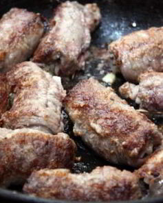 Зразы говяжьи с овощами