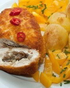 Зразы из куриного филе с шампиньонами