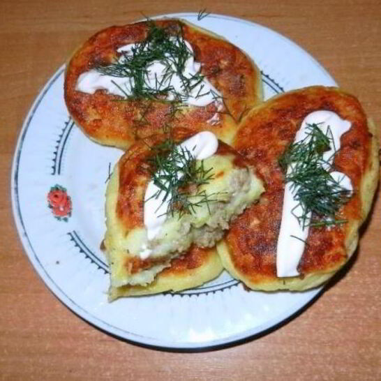 Рецепт зраз картофельных с фаршем из мяса
