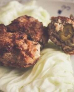 Зразы мясные с оливками