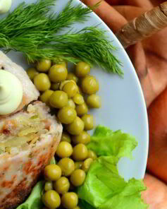 Зразы с картофелем и жареным луком