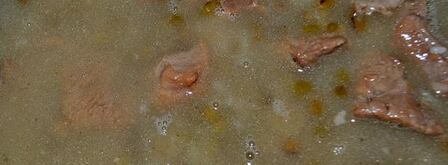 ароматная каша с машем, рисом и мясом. Шаг 8