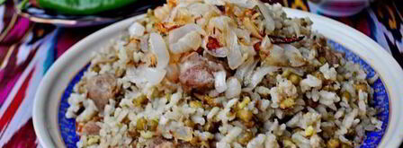 ароматная каша с машем, рисом и мясом. Шаг 10