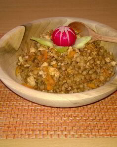 Гречка по-купечески с куриным фаршем