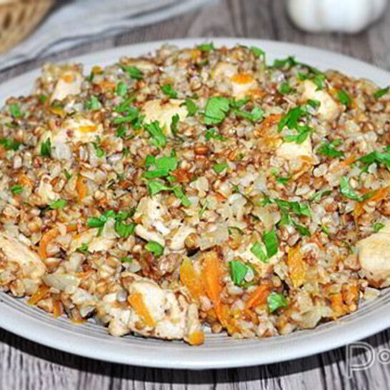 Рецепт гречки по-купечески с куриным филе