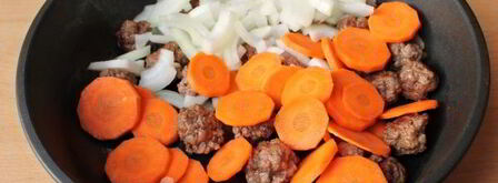 гречка с фаршем и овощами. Шаг 6