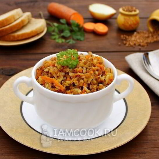 Рецепт гречки с морковью и луком в мультиварке