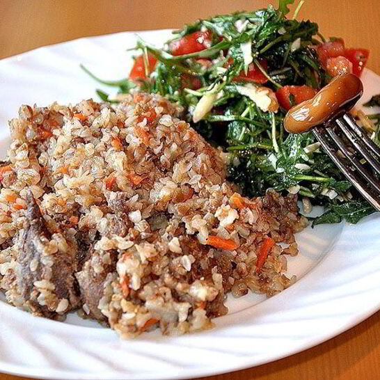 Рецепт гречки с тушенкой в мультиварке