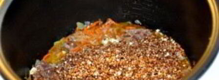 гречка с тушенкой в мультиварке. Шаг 5