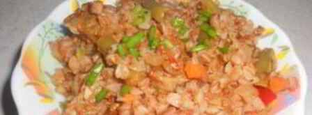 гречка, тушенная с мясом. Шаг 5