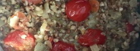 гречка в сливочно-имбирном соусе с мясом на гриле. Шаг 11